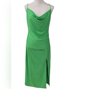J.O.A. Vibrant Green Strapless Dress
